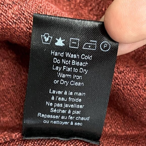 Heartloom Dark Rust Colour Off Shoulder Cowl Neck Sweater L - Picture 8 of 12